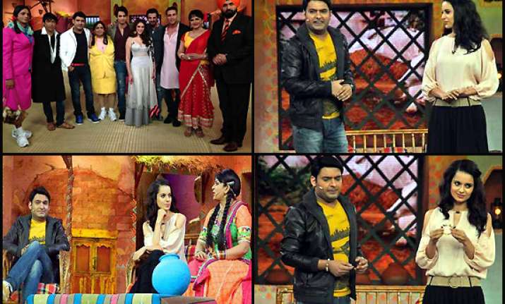 leaked images of comedy nights with kapil new set view pics