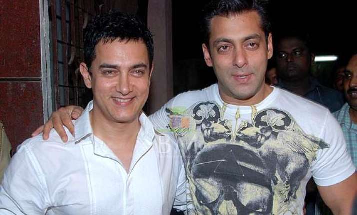 salman aamir s go for a night out in delhi see pics