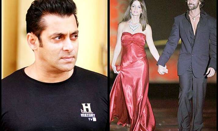 salman khan trying hard to reunite hrithik sussanne see pics