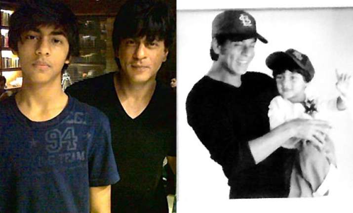 shah rukh khan gets nostalgic about son aryan khan see pics