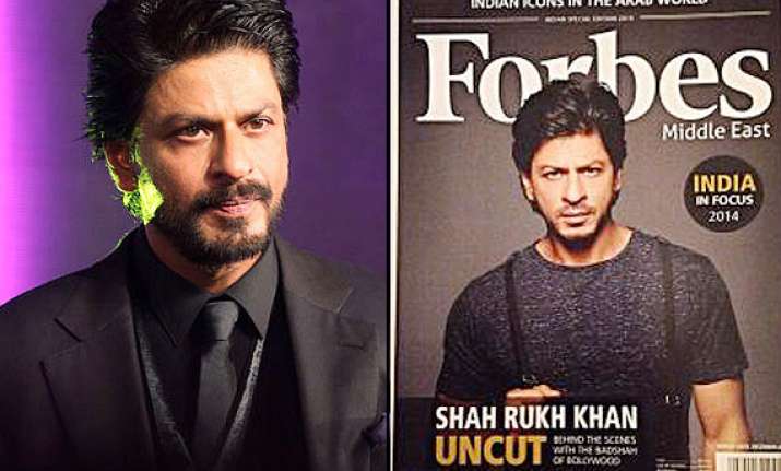 applauds shah rukh covers forbes middle east becomes first