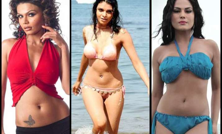 bollywood s drama queens sherlyn rakhi and veena were born