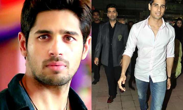 sidharth malhotra slams report of karan johar landing him