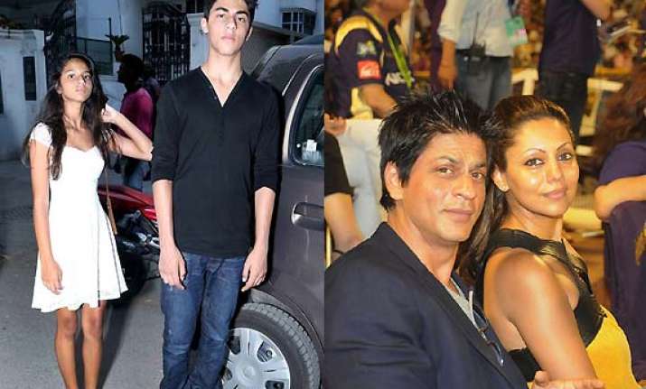 shah rukh khan s on screen heroism is for kids aryan suhana