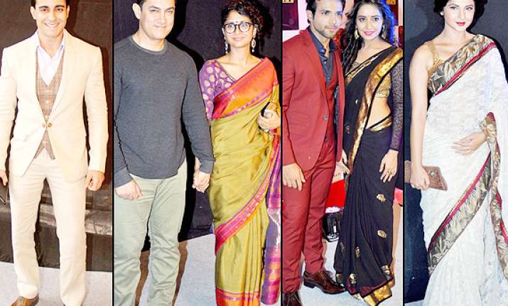 star parivaar awards 2014 aamir khan and wife kiran look