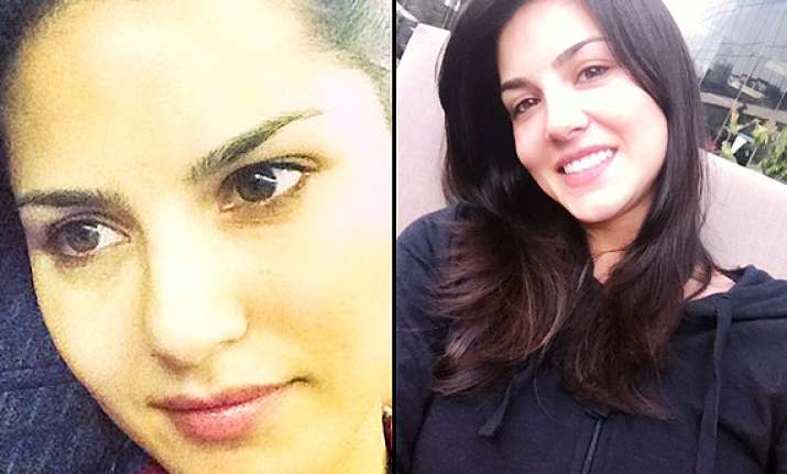 snapshot sunny leone spills hotness in without makeup looks