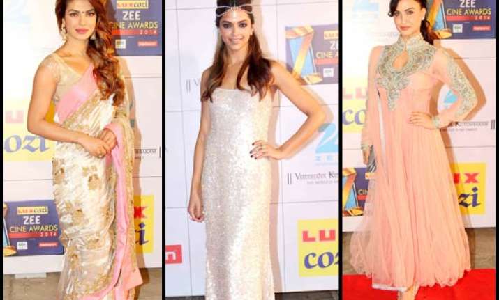 zee cine awards 2014 deepika priyanka elli sizzle at the