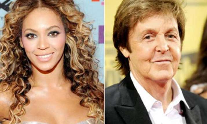 beyonce mccartney work out together