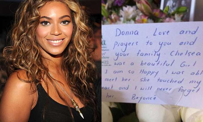 beyonce pays tribute to late fan
