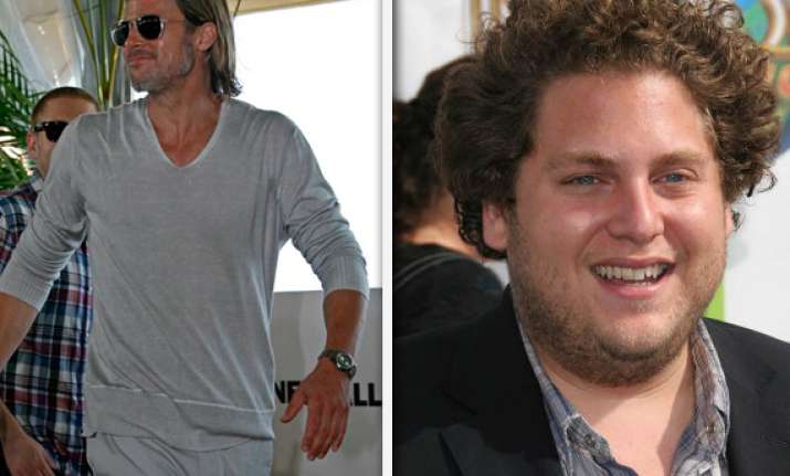 brad pitt jonah hill promote moneyball