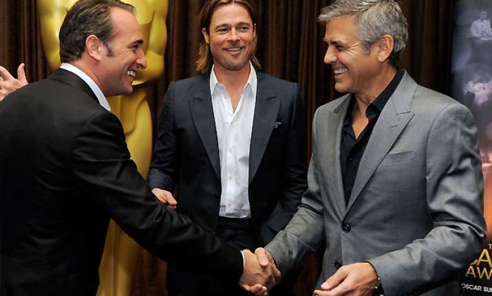 clooney pitt other pals gather for oscar lunch