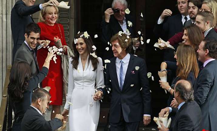 ex beatle paul mccartney says i do for third time