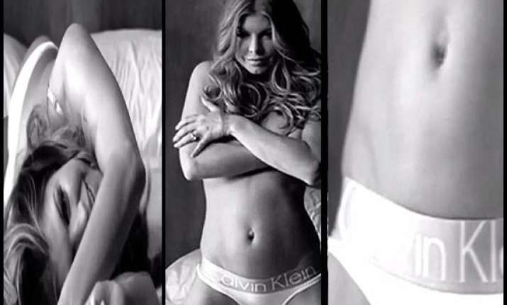 fergie bares all for calvin klein see pics