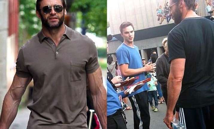 hugh jackman feels old working with young actors in x men