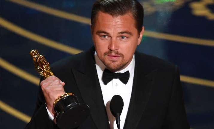 here s how leonardo dicaprio is celebrating his first oscar