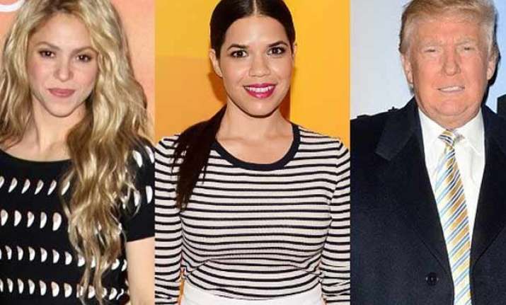 shakira america ferrera slam donald trump for racist remarks