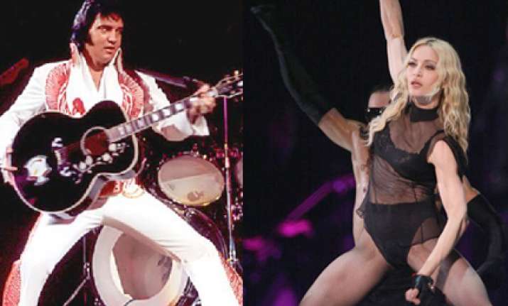madonna equals elvis presley with 11 top selling albums