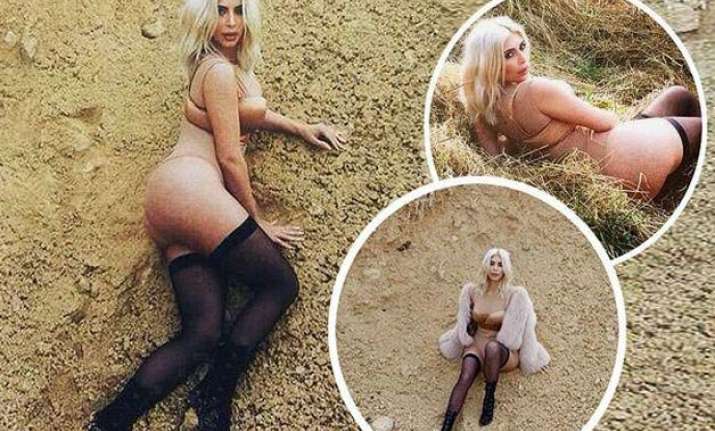 omg kim kardashian wears almost nothing in a photoshoot