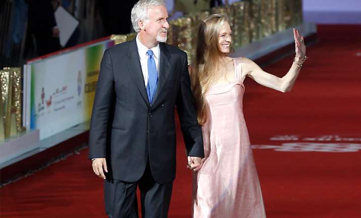 james cameron attends beijing film festival