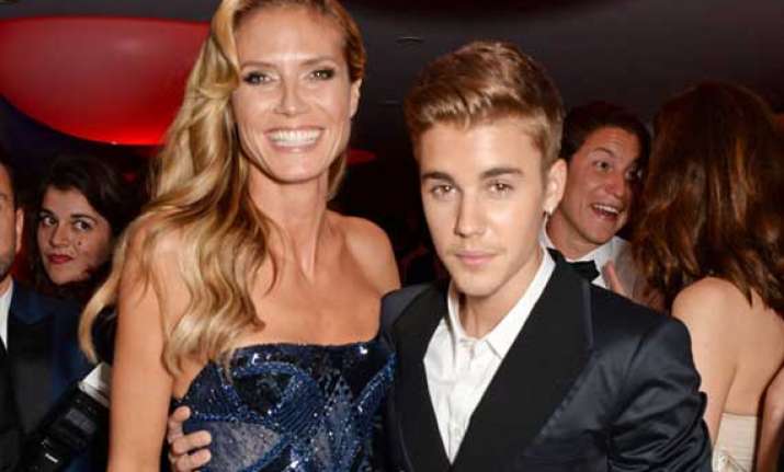 justin bieber was not touching me heidi klum