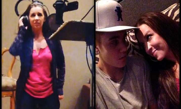 justin bieber records song with mother