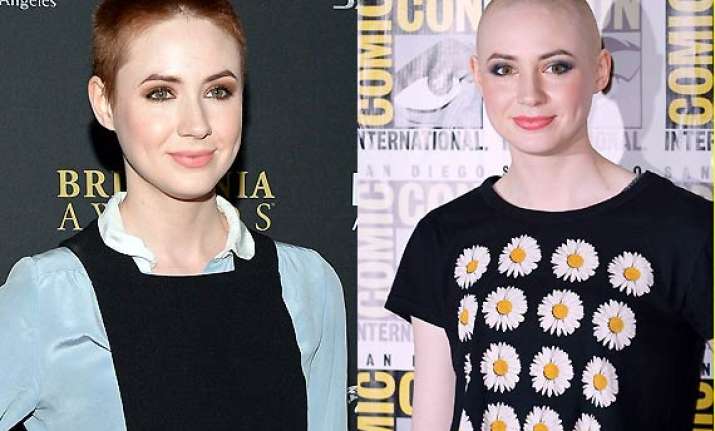 karen gillan shaves head goes bald for guardians of the