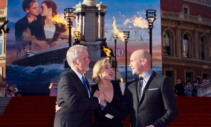 kate winslet and james cameron launch 3d re release of