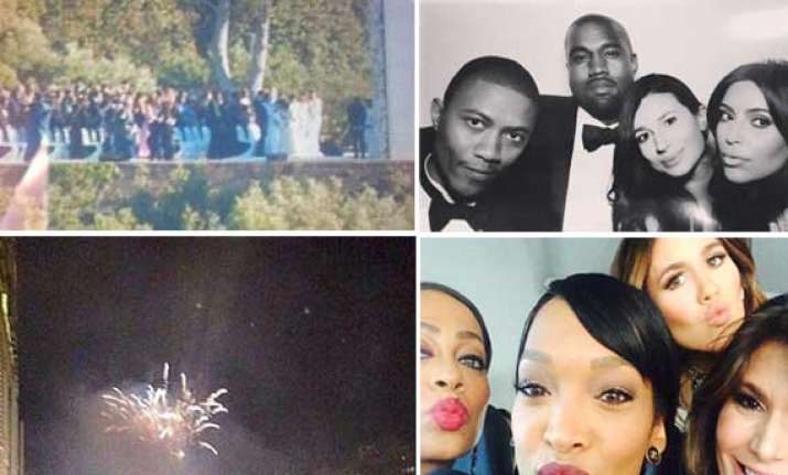 kim kardashian and kanye west tie knot in florence view