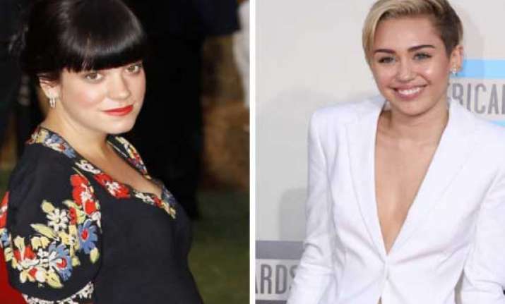 lily allen feels miley cyrus image is great