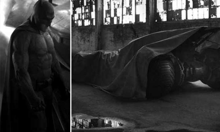 man of steel sequel first look of ben affleck as new batman