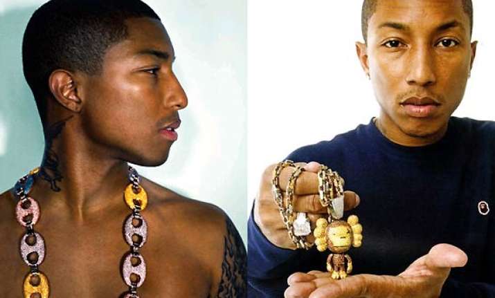 pharrell williams favours jewellery with healing power