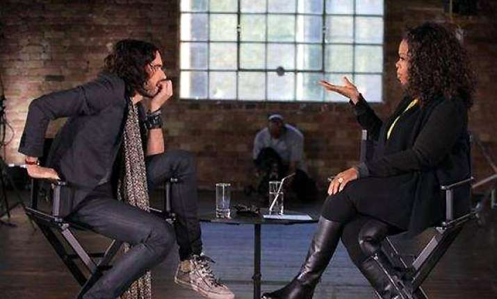 russell brand opens up on winfrey s show about drug