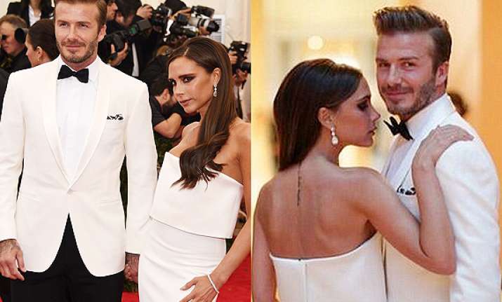 victoria david beckham step out in colour coordinated