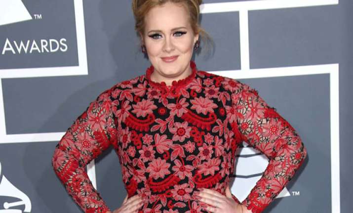 williams wife helps adele overcome stage fright