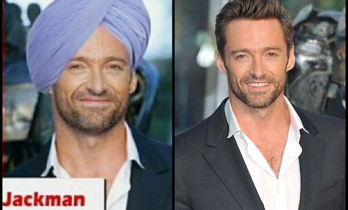 hugh jackman wears turban resembles pm manmohan singh see