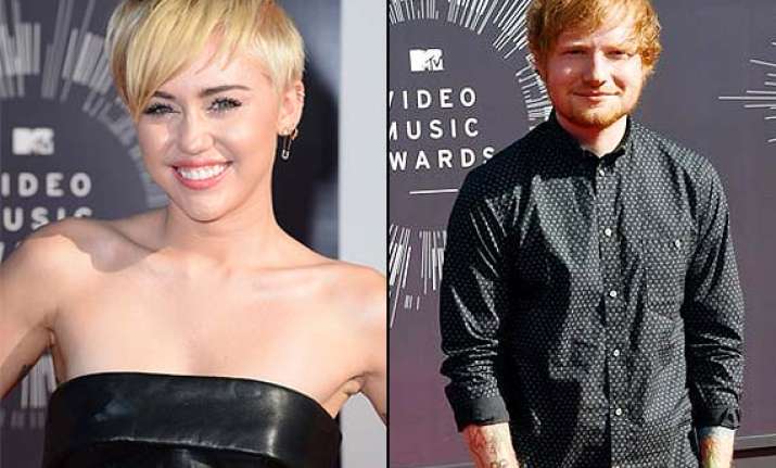ed sheeran finds miley cyrus fantastic
