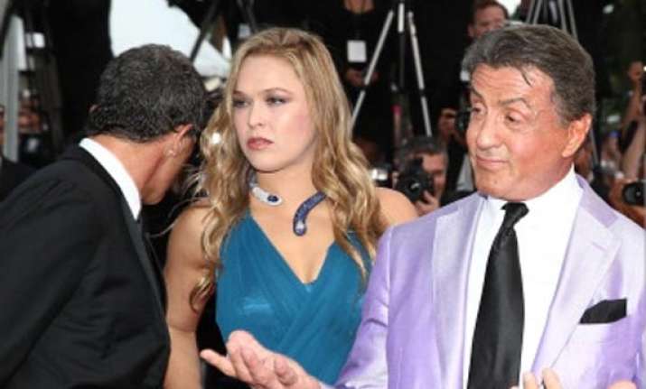 sylvester stallone supported ronda rousey through