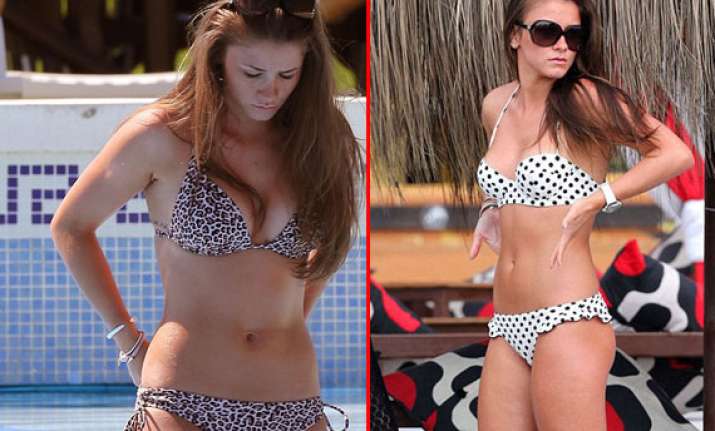 british actress brooke vincent flaunts in spain beach view
