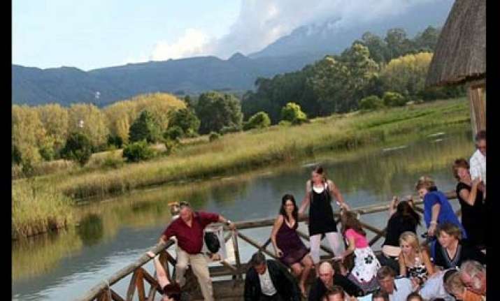 80 wedding guests fall in south africa as wooden deck gave