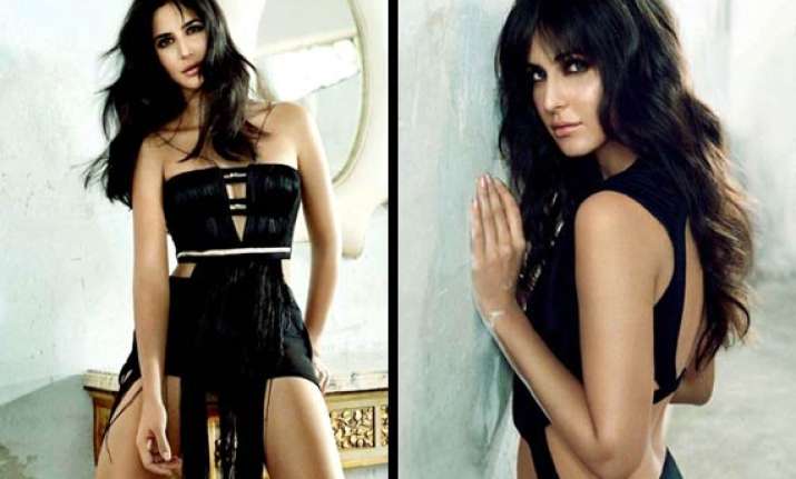 katrina poses in black for vogue