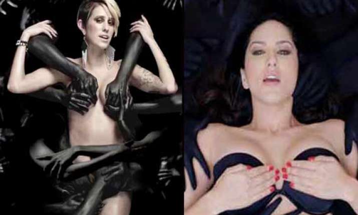 sunny leone copies shanti dynamite and h wood rapper dev in
