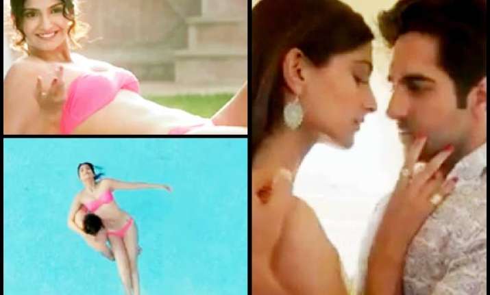sonam kapoor sizzles in hot pink bikini see pics