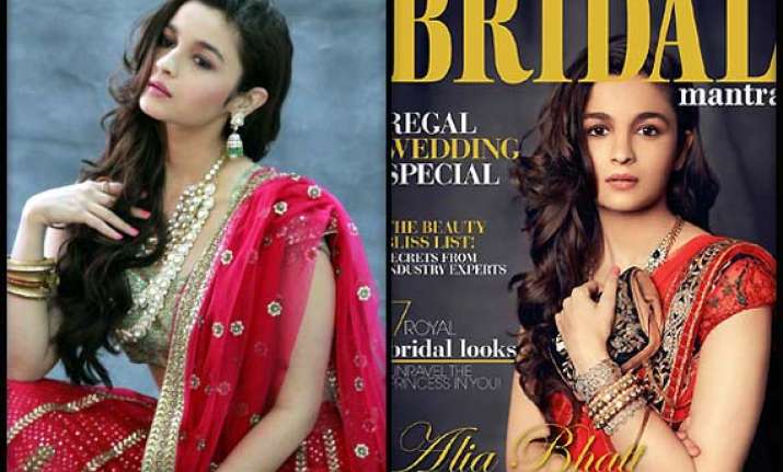 when alia turned bride for bridal mantra behind the scenes