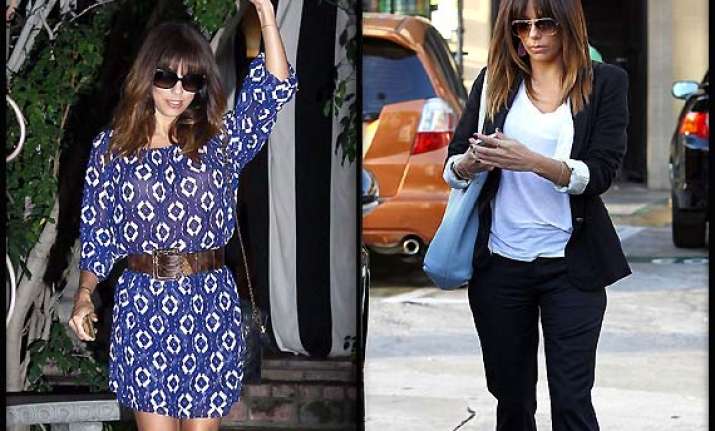 eva longoria s new look hair bangs