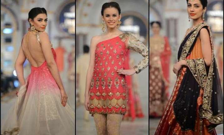 pakistan fahsion week 2014 hina butt presents sensuous yet