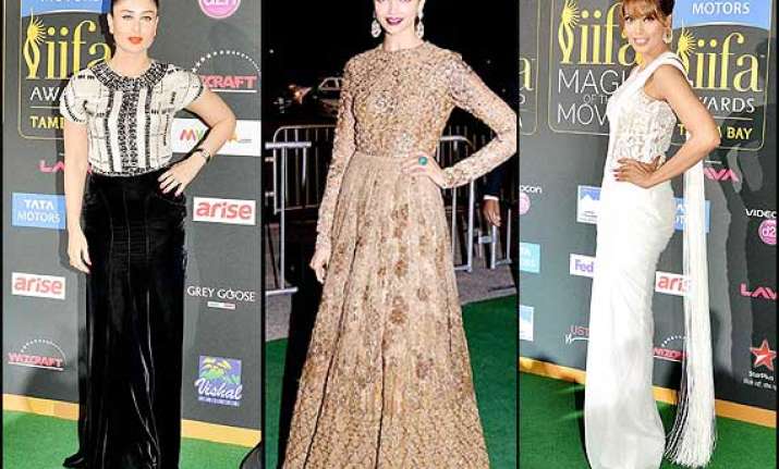 iifa 2014 kareena look fab deepika classy and bipasha hot