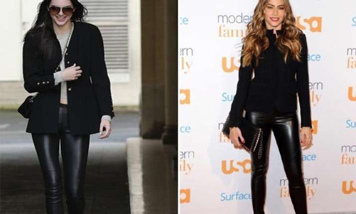 kendall jenner sofia vergara look stylish in leather