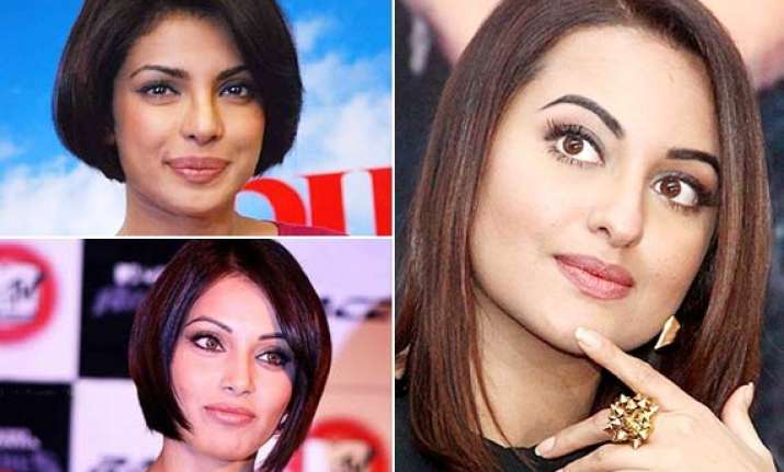 sonakshi sinha copies priyanka deepika s hairstyle to look