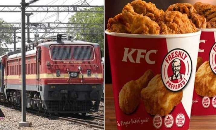 now you can order kfc during train journey