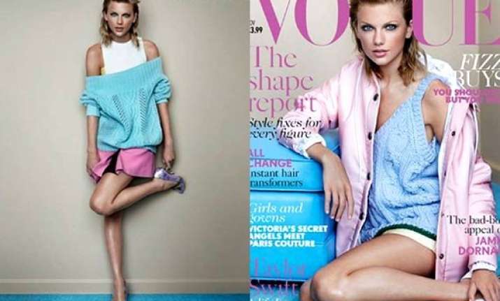 taylor swift makes vogue cover debut